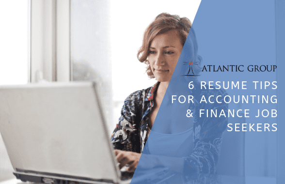 accounting and finance resume writing tips